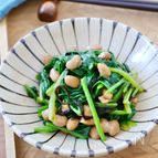 【時短で副菜★】ほうれん草と納豆の塩昆布和え