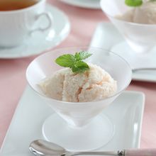 ギルトフリーデザート♡桃のフローズンヨーグルト