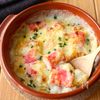 作業時間10分！【カニかまでカニクリームもちグラタン】