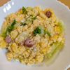 まゆのの作ってみた!投稿(冷蔵庫に何もない時に！パラパラ卵のレンチンレタスチャーハン)