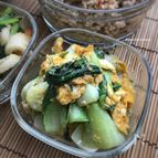 【味付け2つde中華炒め】チンゲン菜と卵の旨味たっぷり◎美味