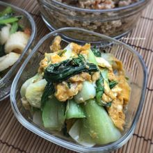 【味付け2つde中華炒め】チンゲン菜と卵の旨味たっぷり◎美味