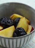 サツマイモとプルーンのワイン煮
