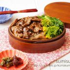 ちょい仕込み！菜の花と生姜焼きのわっぱ弁当