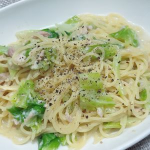 ゆまっくすの作ってみた!投稿(包丁不要フライパンひとつで絶品♡【ツナの濃厚クリームパスタ】)