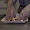 意外な食べ方発見!【おさつ豚こまバーグ】の工程1