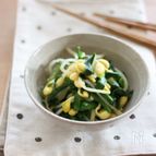 豆もやしとにらの塩麹ナムル