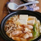旨味たっぷり！きのこねぎ鶏鍋