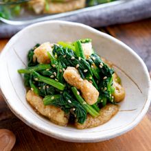 【ほうれん草と油揚げのおひたし】あと1品に☆レンジで簡単♪♪