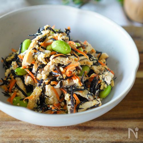 給食でも人気の副菜！【豆腐の炒り煮】