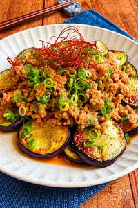 【ピリ辛肉味噌なす】10分でパパッと簡単♪