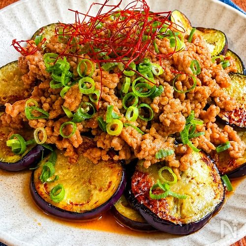 【ピリ辛肉味噌なす】10分でパパッと簡単♪