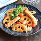 調味料３つ🎶豚肉とレンコンのスイチリ炒め