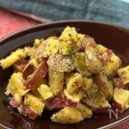 【ハニーマスタード♪】さつまいもとウインナーのホットサラダ