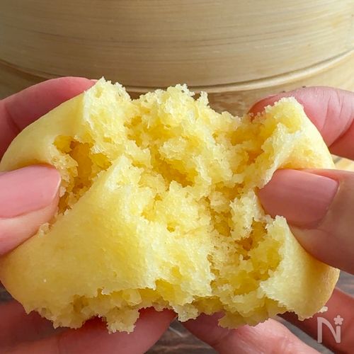 もちふわチーズ蒸しパン