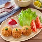 揚げずにヘルシー【玄米ライスコロッケ】