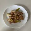 りりぃの作ってみた!投稿(行列の定食屋さんの🍚豚肉とトロねぎの♪おかかポン酢炒め🤩)