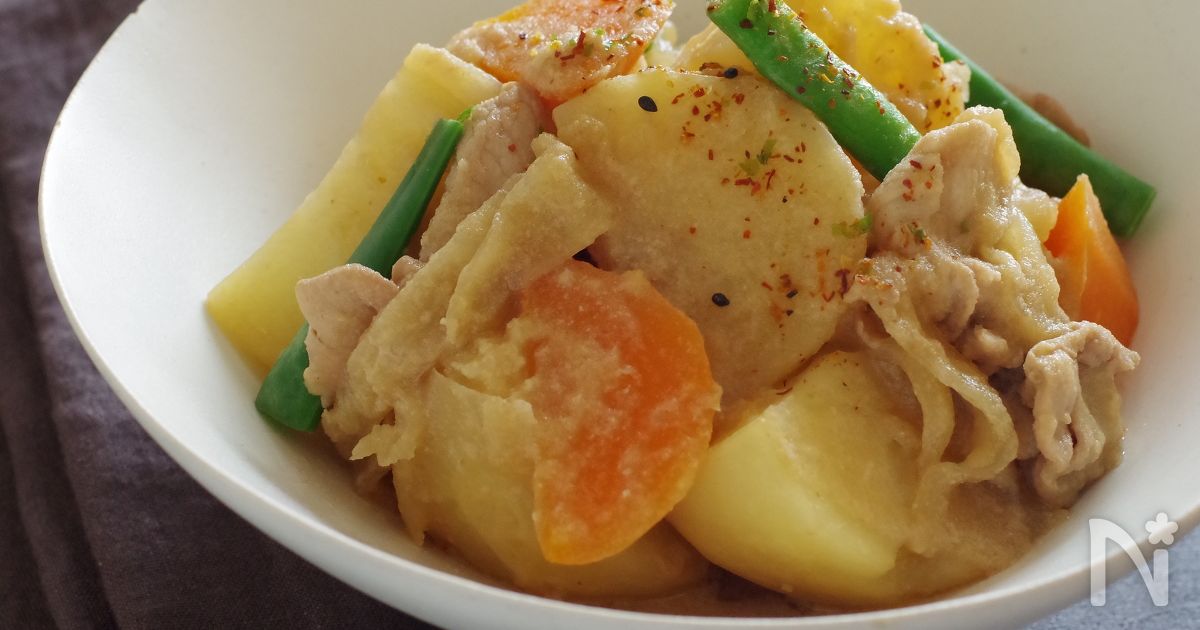 ねりごまでこっくり肉じゃが