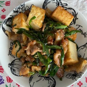 万福の作ってみた!投稿(ワンパン10分！【豚こまと厚揚げのスタミナ炒め】ご飯進む♩)