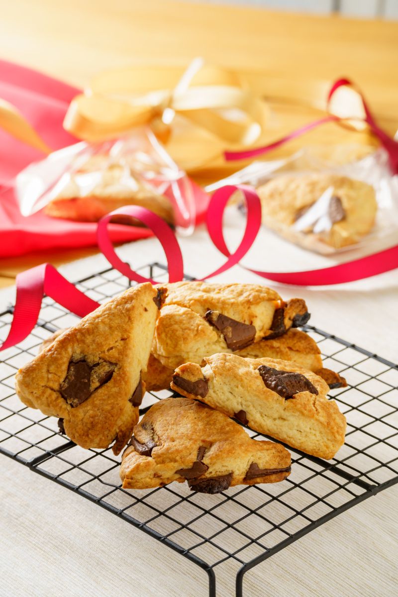 チョコチャンクスコーン】簡単♪ホットケーキミックス使用！ | レシピ