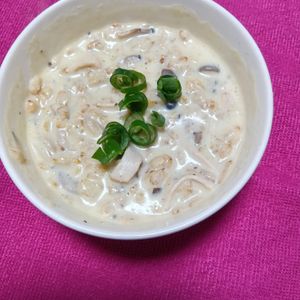 RON♪RONの作ってみた!投稿(レンジで簡単♪きのことオートミールのミルクリゾット)