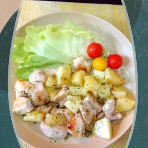 チョロリスの作ってみた!投稿(【のり塩じゃがチキン】ほっくりしっとり♪素材の味が美味しい♡)