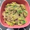 m★egの作ってみた!投稿(うまうま!キャベツのごま味噌あえ)