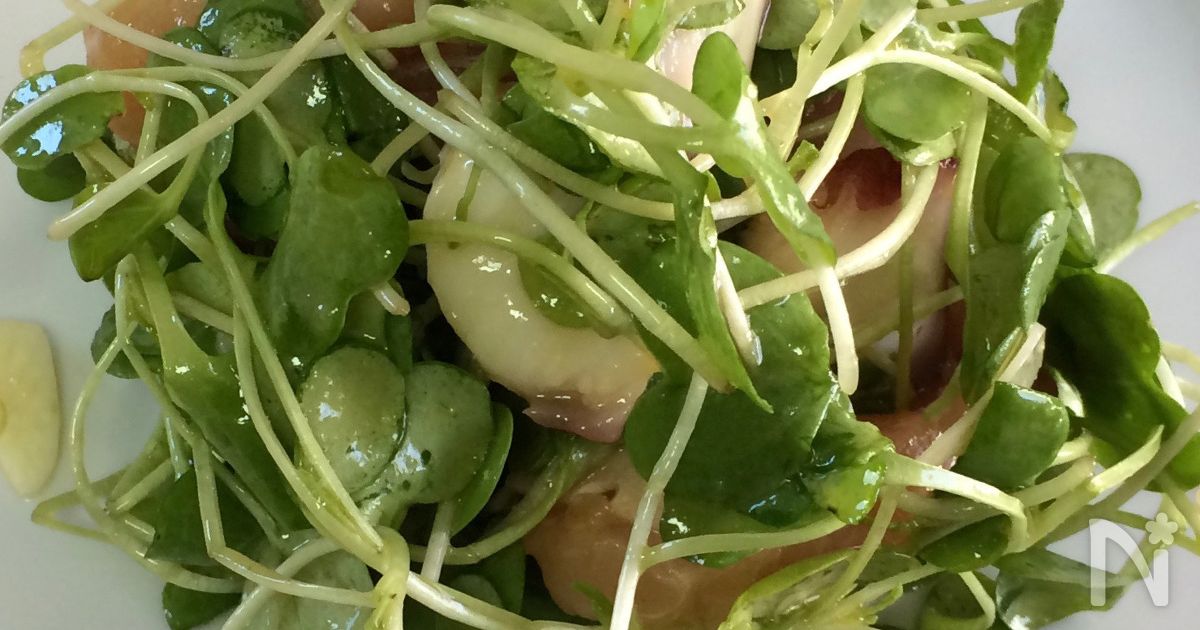 ヘルシーおつまみ タコと豆苗の中華サラダ