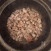 そぼろがバリ旨《かぼちゃの味噌そぼろあん》の工程1