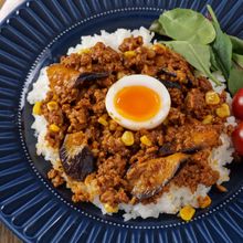【炒めて簡単】豚ひき肉とゴロゴロ茄子のやみつきキーマカレー
