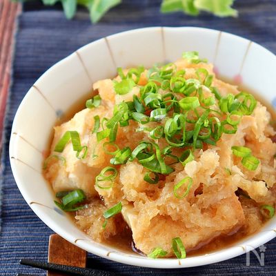 味染み〜♪ちぎり厚揚げのさっぱりみぞれ煮