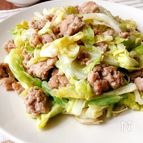 春キャベツと豚ひき肉の醤油炒め