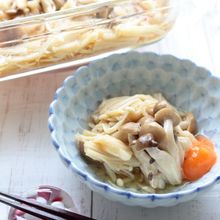 レンジで作るキノコのマリネ