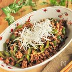 万願寺とうがらしの肉味噌炒め