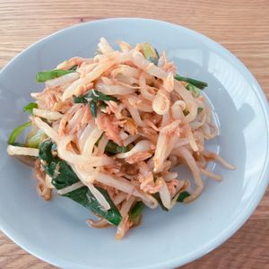 ミルクの作ってみた!投稿(【もやしとニラのうま辛ツナナムル】パパッと5分で完成！)