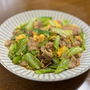 MYHRの作ってみた!投稿(春キャベツと豚バラのふわ卵味噌炒め)