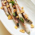 白だし♪ヘルシーガーリックアスパラ肉巻き