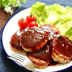 ふんわりボリューム満点♡水切り不要♪自慢の豆腐ハンバーグ