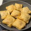 もちっととろーり♬豚こまチーズの油揚げ包み焼き♬の工程3