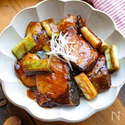 【ぶりと長ねぎのしょうが照り焼き】照りっとご飯が進む♬︎