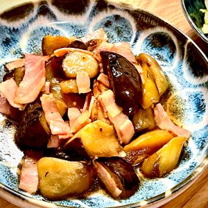 michuの作ってみた!投稿(【なすベーコン南蛮】じゅわっと絶品♡食材も調味料も２つだけ！)