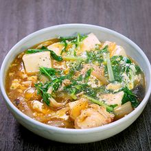 鶏肉あんかけ豆腐