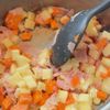 ごろごろ野菜のミルクスープの工程3