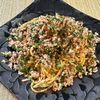 楽ラク手抜キッチン🐶🐾の作ってみた!投稿(青い部分をおいしく消費！豚肉と長ネギのパスタ)