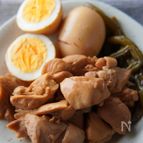 【鶏もも肉とゆで卵の味ぽん煮】酸味が効いて箸が止まらない😋