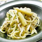ツナマヨソースのクリームパスタ