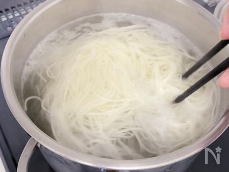 くっつかないそうめんのゆで方2