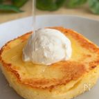 レンチンで作る！豆腐と米粉のパンケーキ