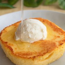 レンチンで作る！豆腐と米粉のパンケーキ