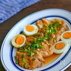 レンジで簡単！にんにくぽん酢のさっぱり煮鶏